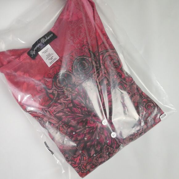 Appropriate Behavior Size XXL Short Sleeved Tunic BOHO Design Top Rhinestone - Picture 14 of 14